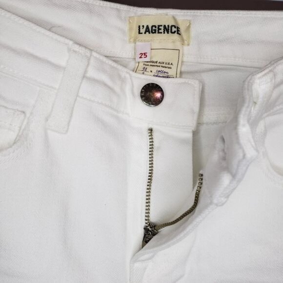 L'Agence Margot‎ High Rise Skinny in Blanc Size 25 - Picture 7 of 12